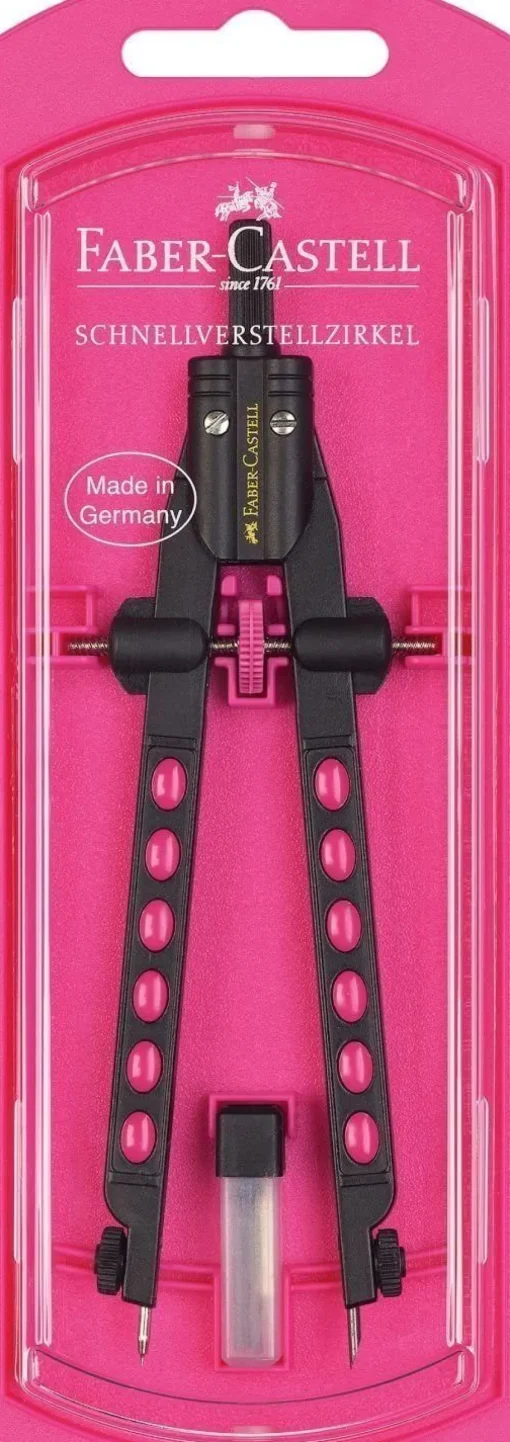 Bissolo Casa Disegno Tecnico Compassi<FABER CASTELL - COMPASSO BALAUSTRONE FACTORY NEON ASSORTITI: vendita online FABER CASTELL - COMPASSO BALAUSTRONE FACTORY NEON ASSORTITI in offerta