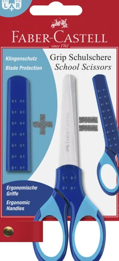 Bissolo Casa Cancelleria Forbici<FABER CASTELL - FORBICE GRIP IN ACCIAIO INOX BICOLORE: vendita online FABER CASTELL - FORBICE GRIP IN ACCIAIO INOX BICOLORE in offerta