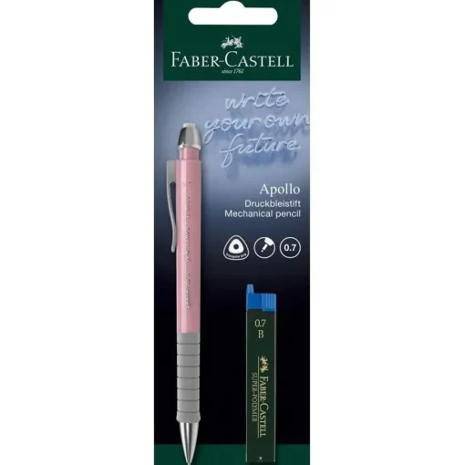Bissolo Casa Matite E Portamine Portamine<FABER CASTELL - PORTAMINE APOLLO B 0.7MM ASSORTITO CON REFILL: vendita online FABER CASTELL - PORTAMINE APOLLO B 0.7MM ASSORTITO CON REFILL in offerta