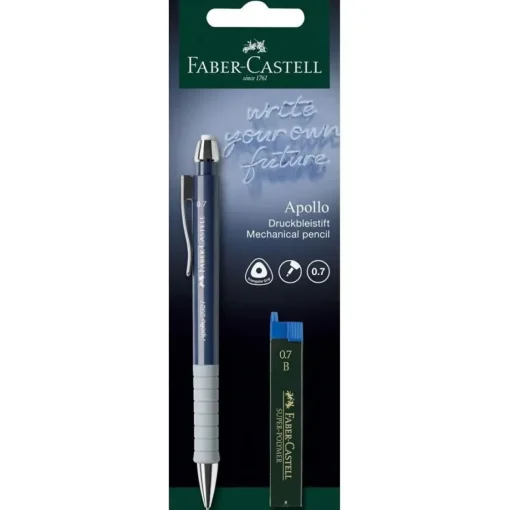 Bissolo Casa Matite E Portamine Portamine<FABER CASTELL - PORTAMINE APOLLO B 0.7MM ASSORTITO CON REFILL: vendita online FABER CASTELL - PORTAMINE APOLLO B 0.7MM ASSORTITO CON REFILL in offerta