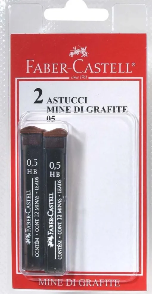 Bissolo Casa Matite E Portamine Mine Di Ricambio<FABER CASTELL - SET 2 ASTUCCI MINE DI GRAFITE HB : vendita online FABER CASTELL - SET 2 ASTUCCI MINE DI GRAFITE HB in offerta