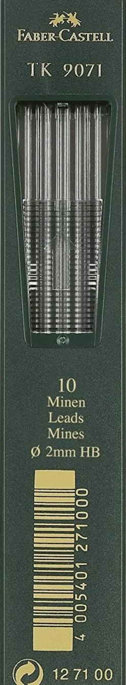 Bissolo Casa Disegno Tecnico Compassi<FABER CASTELL - SET 10 MINE TK 9071 HB 2MM: vendita online FABER CASTELL - SET 10 MINE TK 9071 HB 2MM in offerta