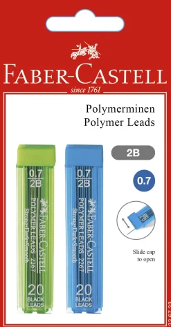 Bissolo Casa Matite E Portamine Mine Di Ricambio<FABER CASTELL - SET 2 MINE POLYMER 0.7MM 2B: vendita online FABER CASTELL - SET 2 MINE POLYMER 0.7MM 2B in offerta