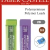 Bissolo Casa Matite E Portamine Mine Di Ricambio<FABER CASTELL - SET 2 MINE POLYMER 0.5MM 2B: vendita online FABER CASTELL - SET 2 MINE POLYMER 0.5MM 2B in offerta