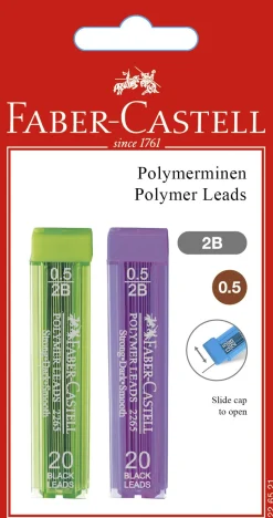 Bissolo Casa Matite E Portamine Mine Di Ricambio<FABER CASTELL - SET 2 MINE POLYMER 0.5MM 2B: vendita online FABER CASTELL - SET 2 MINE POLYMER 0.5MM 2B in offerta