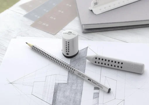 Bissolo Casa Cancelleria Temperamatite<FABER CASTELL - TEMPERAMATITE GRIP 2001 ARGENTO 1.77X2,56CM: vendita online FABER CASTELL - TEMPERAMATITE GRIP 2001 ARGENTO 1.77X2,56CM in offerta