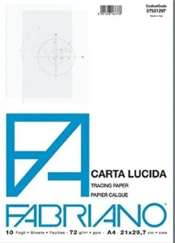 Bissolo Casa Disegno Tecnico Album Da Disegno<FABRIANO - BLOCCO CARTA LUCIDA A4 10 FOGLI: vendita online FABRIANO - BLOCCO CARTA LUCIDA A4 10 FOGLI in offerta