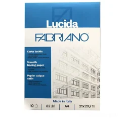 Bissolo Casa Quaderni E Blocchi Blocchi<FABRIANO - BLOCCO COLLATO CARTA LUCIDA 10 FOGLI A4 82GR: vendita online FABRIANO - BLOCCO COLLATO CARTA LUCIDA 10 FOGLI A4 82GR in offerta