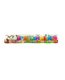 Bissolo Casa Party Festoni E Palloncini<FESTONE BUON COMPLEANNO DINOSAURI L.138CMX24,5CM: vendita online FESTONE BUON COMPLEANNO DINOSAURI L.138CMX24,5CM in offerta