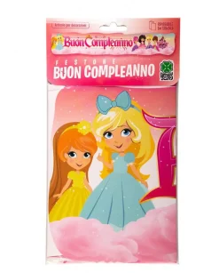 Bissolo Casa Party Festoni E Palloncini<FESTONE BUON COMPLEANNO PRINCIPESSE L. 138CMX24,5CM: vendita online FESTONE BUON COMPLEANNO PRINCIPESSE L. 138CMX24,5CM in offerta