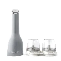 Bissolo Casa Piccoli Preparazione E Cottura Cibi|Preparazione E Cottura Cibi<FINAMILL - MACINA SPEZIE A BATTERIA CON DUE POD PRO PLUS GRIGIO PIETRA