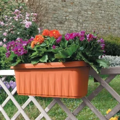 Bissolo Casa Fioriere<Fioriera regolabile per balconi: modello rondine color terracotta