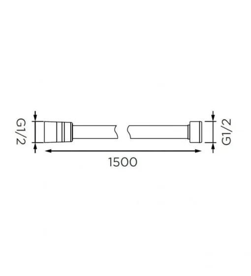 Bissolo Casa Flessibili E Ricambi<FLESSIBILE DOCCIA CM 150 IN ACCIAIO CROMO