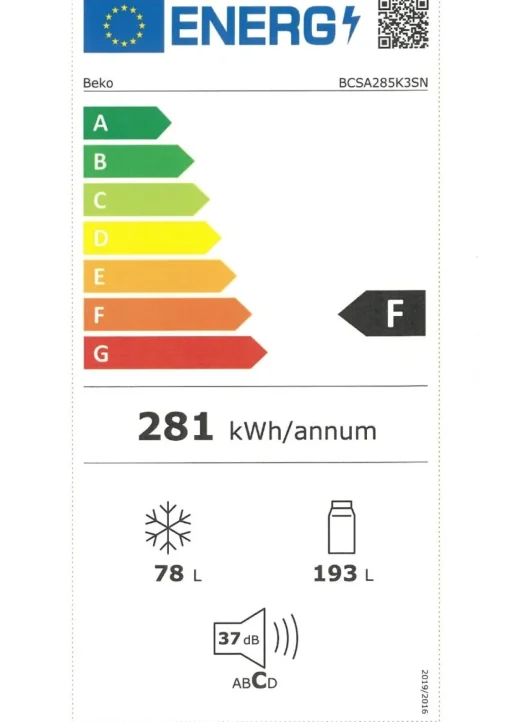 Bissolo Casa Grandi Frigoriferi E Congelatori<FRIGO 271 LT BCSA285K3SN BEKO