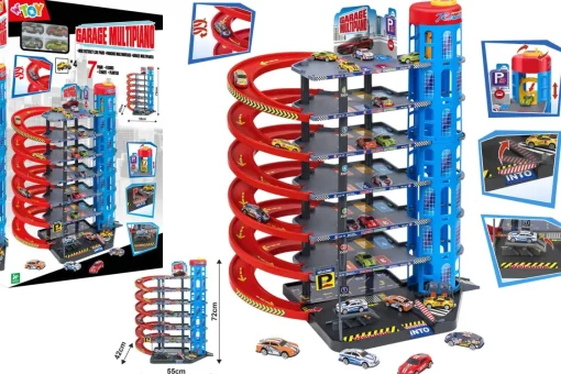 Bissolo Casa Veicoli E Piste<GARAGE A 7 PIANI CON 4 VEICOLI IN METALLO: vendita online GARAGE A 7 PIANI CON 4 VEICOLI IN METALLO in offerta