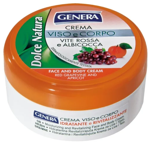 Bissolo Casa Igiene Personale Creme|Igiene Creme<GENERA CREMA VISO E CORPO 160ML VITE ROSSA E ALBICOCCA: vendita online GENERA CREMA VISO E CORPO 160ML VITE ROSSA E ALBICOCCA in offerta