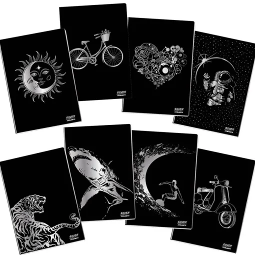 Bissolo Casa Quaderni E Blocchi Quaderni<GLI IMPERDIBILI - QUADERNO MAXI SILVER 18+1 FOGLI A4 RIGHE ASSORTITO: vendita online GLI IMPERDIBILI - QUADERNO MAXI SILVER 18+1 FOGLI A4 RIGHE ASSORTITO in offerta