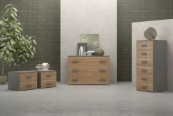 Bissolo Casa Comò E Comodini<GRUPPO LETTO ASIA NOCE E FANGO