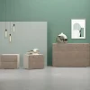 Bissolo Casa Comò E Comodini<GRUPPO LETTO OLMO CON FRONTALI BRONZO