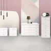 Bissolo Casa Comò E Comodini<GRUPPO LETTO SARA FRASSINO BIANCO CON DECORAZIONE GLITTER