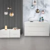 Bissolo Casa Comò E Comodini<GRUPPO LETTO ZARA TUTTO LACCATO OPACO BIANCO NEVE