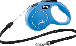 Bissolo Casa Accessori Guinzagli<GUINZAGLIO FLEXI MOD. "NEW CLASSIC" CON CORDA S 5MT BLU: vendita online GUINZAGLIO FLEXI MOD. "NEW CLASSIC" CON CORDA S 5MT BLU in offerta