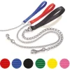 Bissolo Casa Accessori Guinzagli<GUINZAGLIO IN NYLON CON CATENA VERDE 2X800MM: vendita online GUINZAGLIO IN NYLON CON CATENA VERDE 2X800MM in offerta
