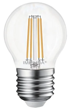 Bissolo Casa Lampadine<IMPERIA LED SFERA E27 2700K 4W 230V 25000H: vendita online IMPERIA LED SFERA E27 2700K 4W 230V 25000H in offerta