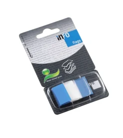 Bissolo Casa Cancelleria Memo<INFO NOTES - CONF. 50 ADESIVI SEGNAPAGINA 25X43mm BLU: vendita online INFO NOTES - CONF. 50 ADESIVI SEGNAPAGINA 25X43mm BLU in offerta