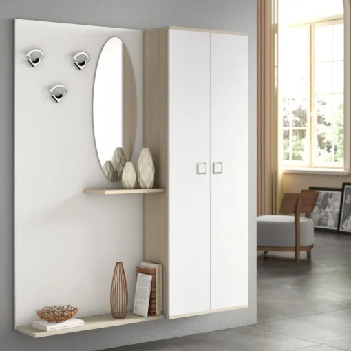 Bissolo Casa Mobili Da Ingresso<INGRESSO COMPLETO BIANCO E OLMO