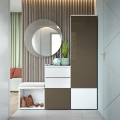 Bissolo Casa Mobili Da Ingresso<INGRESSO COMPLETO TORTORA E BIANCO