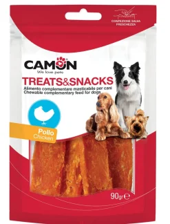Bissolo Casa Cibi Cane<JERKY DI POLLO CROCCANTE 90GR: vendita online JERKY DI POLLO CROCCANTE 90GR in offerta