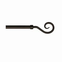 Bissolo Casa Accessori E Pali Tende Finali Per Pali<KIT BASIC METALLO - MODELLO UNCINO NERO 160CM: vendita online KIT BASIC METALLO - MODELLO UNCINO NERO 160CM in offerta