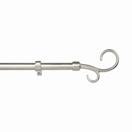 Bissolo Casa Accessori E Pali Tende Pali In Metallo<KIT METALLO 19MM - MODELLO DOPPIO UNCINO CROMO SATINATO 160-300CM: vendita online KIT METALLO 19MM - MODELLO DOPPIO UNCINO CROMO SATINATO 160-300CM in offerta