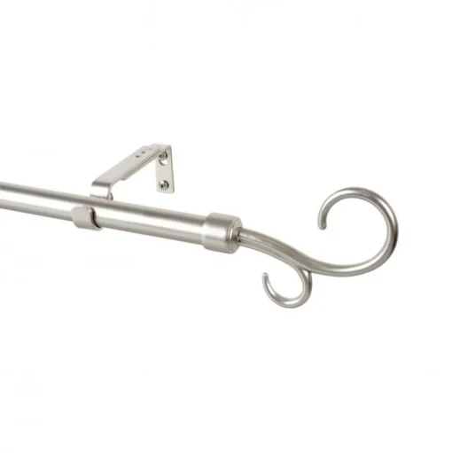 Bissolo Casa Accessori E Pali Tende Pali In Metallo<KIT METALLO 19MM - MODELLO DOPPIO UNCINO CROMO SATINATO 160-300CM: vendita online KIT METALLO 19MM - MODELLO DOPPIO UNCINO CROMO SATINATO 160-300CM in offerta