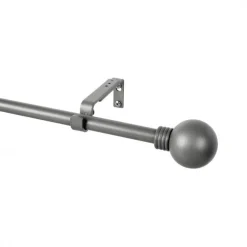 Bissolo Casa Accessori E Pali Tende Pali In Metallo<KIT METALLO 19MM - MODELLO SFERA ANELLO PIOMBO 160-300CM: vendita online KIT METALLO 19MM - MODELLO SFERA ANELLO PIOMBO 160-300CM in offerta