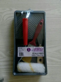 Bissolo Casa Pittura<KIT PITTURA 5PZ VASSOIO+RULLO CON MANICO+SPATOLA+PENNELLO: vendita online KIT PITTURA 5PZ VASSOIO+RULLO CON MANICO+SPATOLA+PENNELLO in offerta