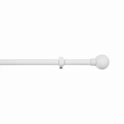 Bissolo Casa Accessori E Pali Tende Pali In Metallo<KIT 5PZ PALO IN METALLO 19MM - MODELLO SFERA ANELLO BIANCO 110-200CM: vendita online KIT 5PZ PALO IN METALLO 19MM - MODELLO SFERA ANELLO BIANCO 110-200CM in offerta