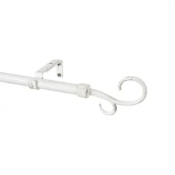 Bissolo Casa Accessori E Pali Tende Pali In Metallo<KIT 5PZ PALO IN METALLO 19MM - MODELLO DOPPIO UNCINO BIANCO-BEIGE 160-300CM: vendita online KIT 5PZ PALO IN METALLO 19MM - MODELLO DOPPIO UNCINO BIANCO-BEIGE 160-300CM in offerta