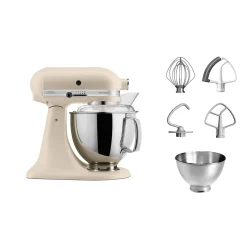 Bissolo Casa Piccoli Preparazione E Cottura Cibi|Preparazione E Cottura Cibi<KITCHENAID - PLANETARIA ARTISAN CON TESTA RECLINABILE 4.8LT FRESH LINEN