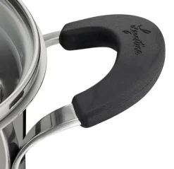 Bissolo Casa Cottura Casseruole<LAGOSTINA - CASSERUOLA 2 MANICI LINEA TEMPRA CON COPERCHIO D.20CM