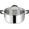 Bissolo Casa Cottura Casseruole<LAGOSTINA - CASSERUOLA 2 MANICI LINEA TEMPRA CON COPERCHIO DIAM.26CM