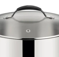 Bissolo Casa Cottura Casseruole<LAGOSTINA - CASSERUOLA 2 MANICI LINEA TEMPRA CON COPERCHIO D.18CM