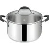 Bissolo Casa Cottura Casseruole<LAGOSTINA - CASSERUOLA FONDA 2 MANICI LINEA TEMPRA DIAM. 24CM