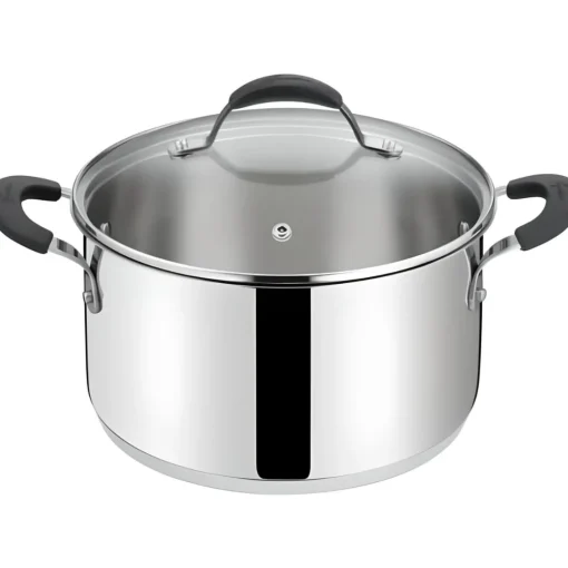 Bissolo Casa Cottura Casseruole<LAGOSTINA - CASSERUOLA FONDA 2 MANICI LINEA TEMPRA DIAM. 24CM