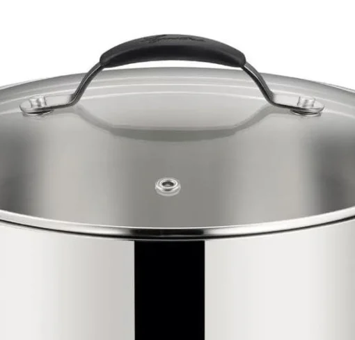 Bissolo Casa Cottura Casseruole<LAGOSTINA - PENTOLA 2 MANICI LINEA TEMPRA CON COPERCHIO DIAM.18CM