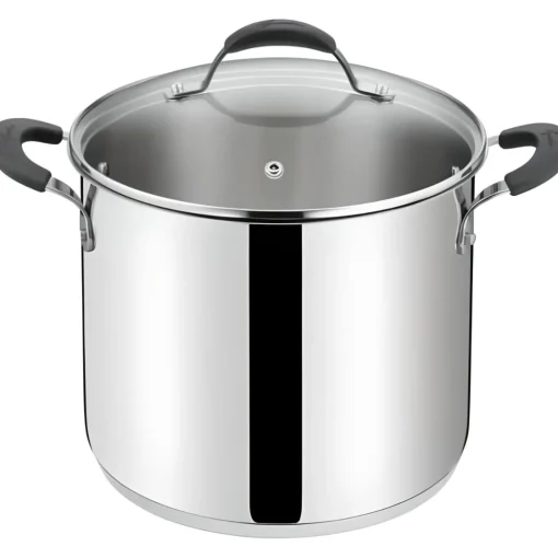 Bissolo Casa Cottura Casseruole<LAGOSTINA - PENTOLA 2 MANICI LINEA TEMPRA CON COPERCHIO DIAM. 20CM