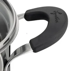 Bissolo Casa Cottura Casseruole<LAGOSTINA - PENTOLA 2 MANICI LINEA TEMPRA CON COPERCHIO DIAM. 20CM