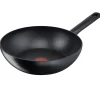 Bissolo Casa Cottura Padelle<LAGOSTINA - WOK 1 MANICO LINEA RIGENERA GREEN DIAM. 28