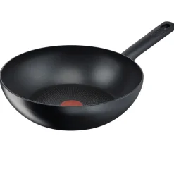 Bissolo Casa Cottura Padelle<LAGOSTINA - WOK 1 MANICO LINEA RIGENERA GREEN DIAM. 28